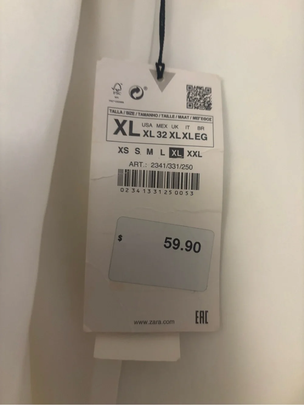 Zara Satin White Wrap-Front Blazer Dress